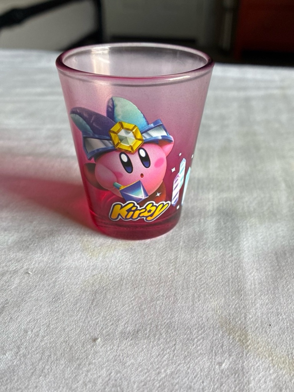 Nintendo Pink Kirby Wizard Shot Glass
